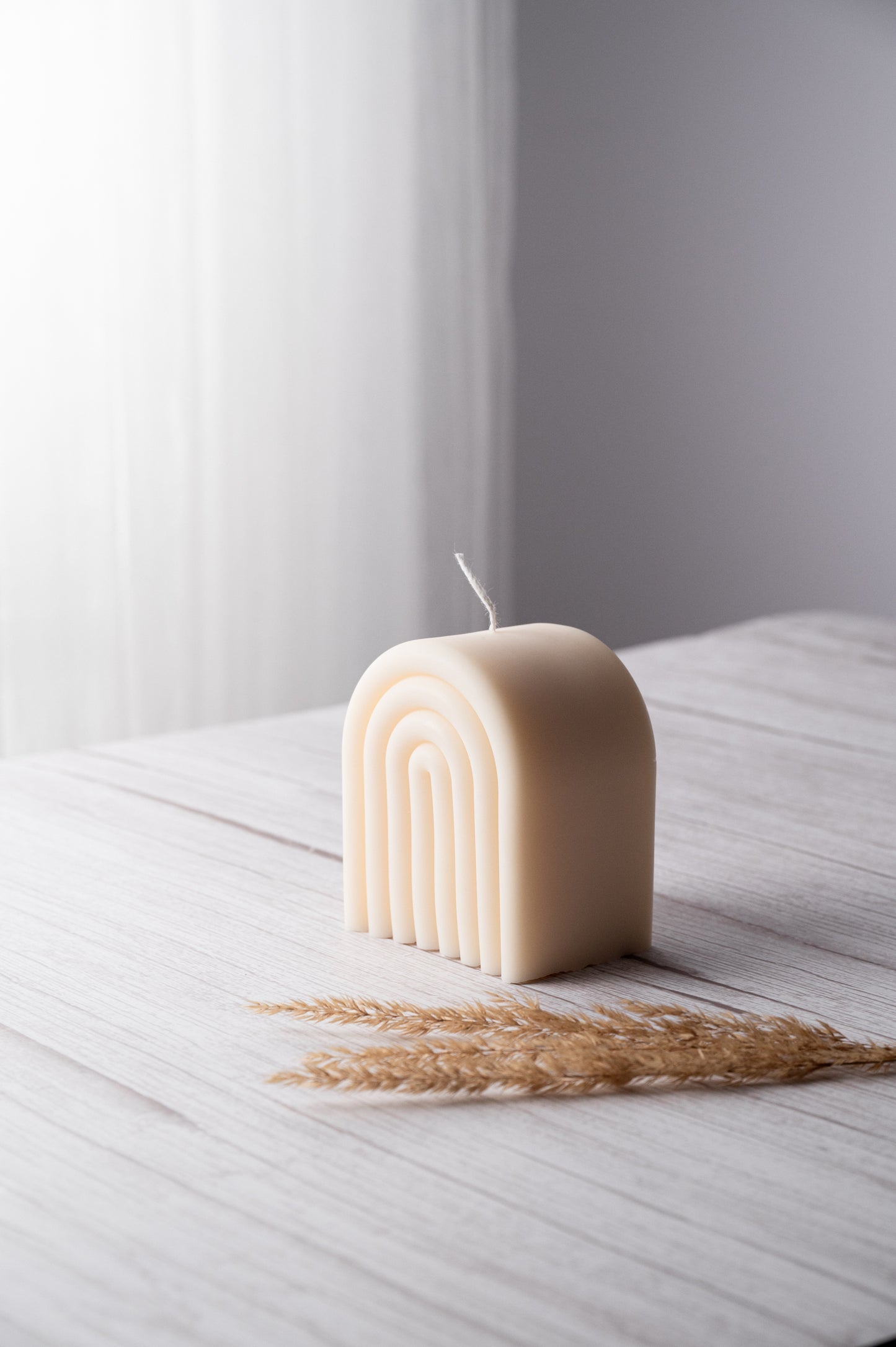 rainbow arch candle soy wax hand-poured