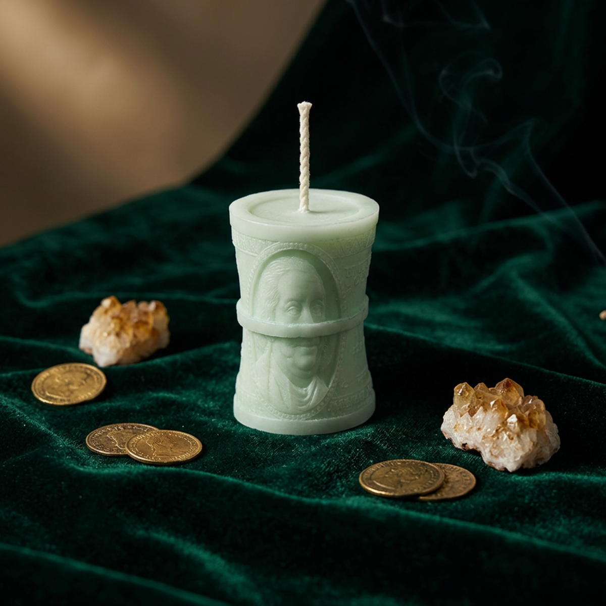 The Big Stash Money Roll Candle | Rolled Cash Soy Candle - Rituel Riche