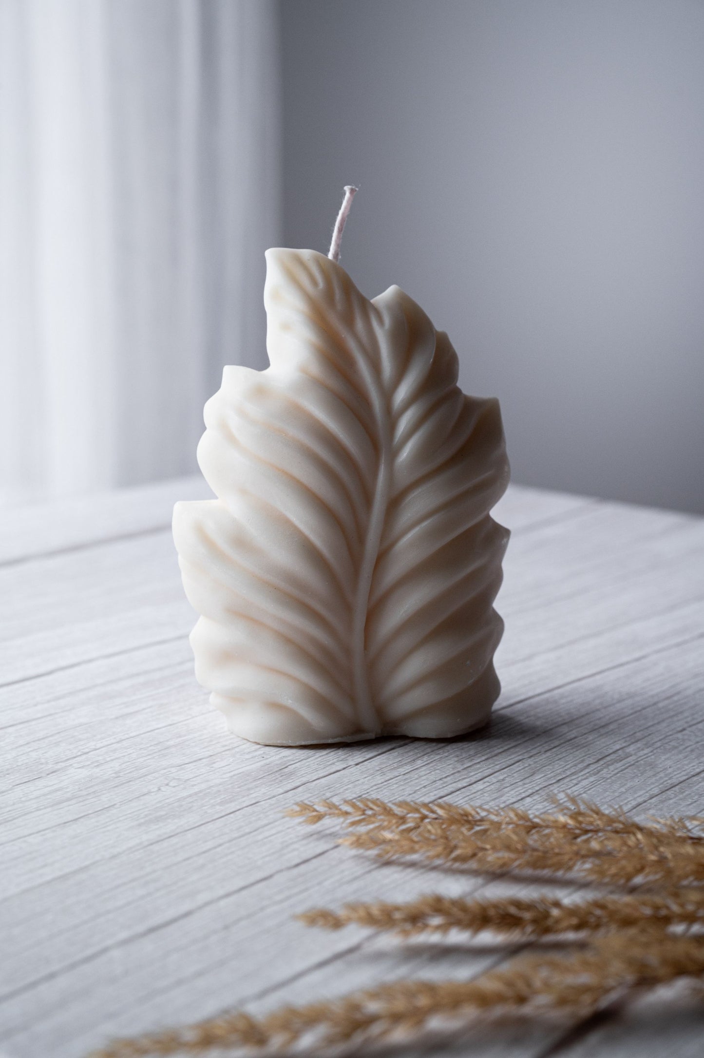 Large Leaf "Hope" Candle
