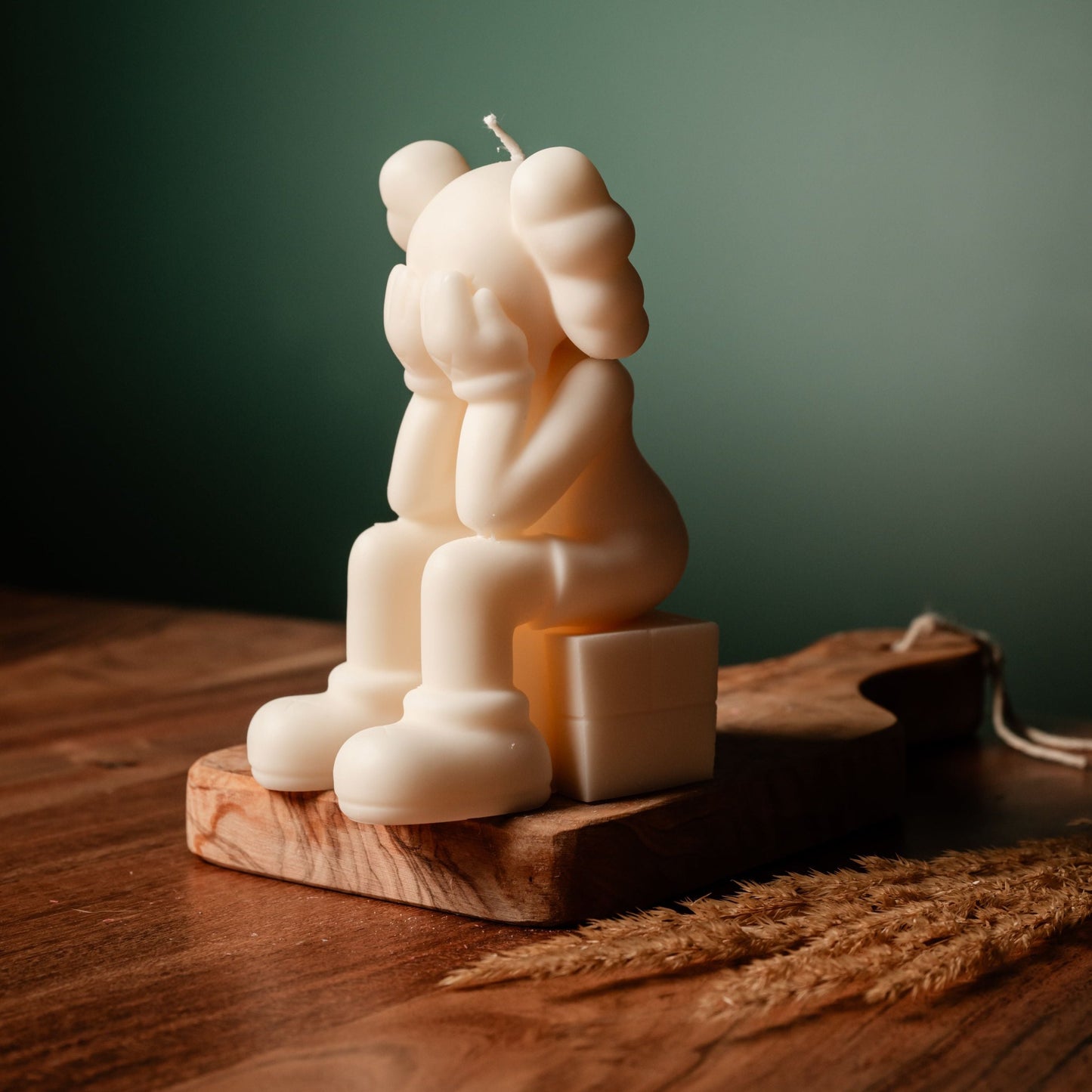 Kaws Passing Through Companion Candle – handmade soy wax collectible art piece
