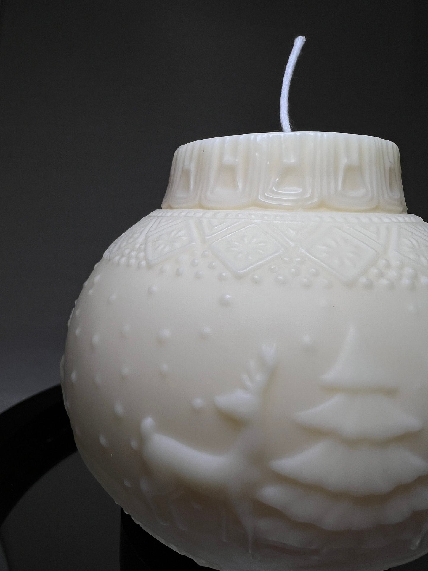 Seasonal Lantern Candle – Decorative Christmas Accent