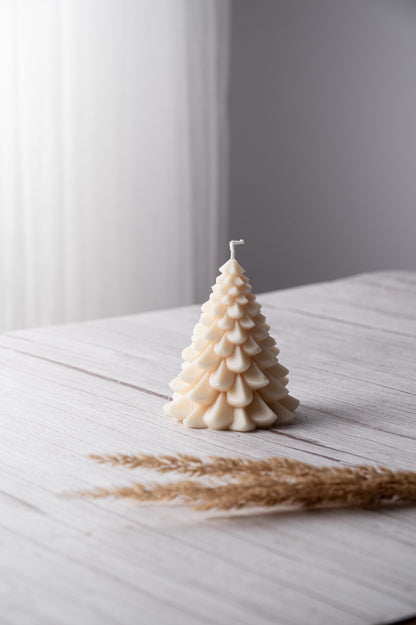 Decorative 3D Tree Candle – Seasonal Home Décor