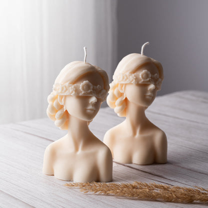 Large Flower Girl Candle