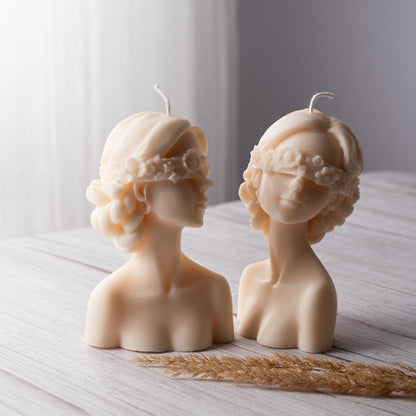 Large Flower Girl Candle