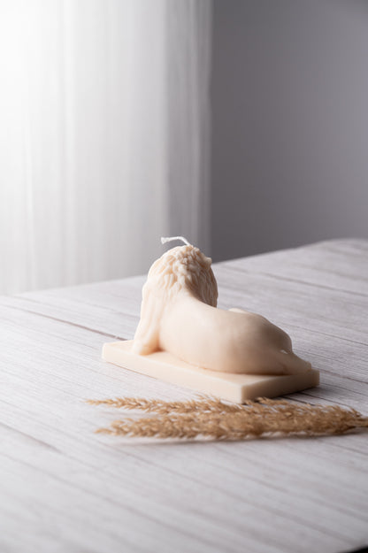 Lion Statue Candle