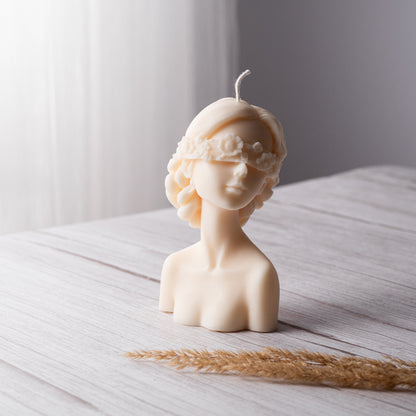 Large Flower Girl Candle