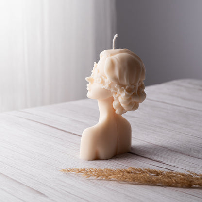 Large Flower Girl Candle
