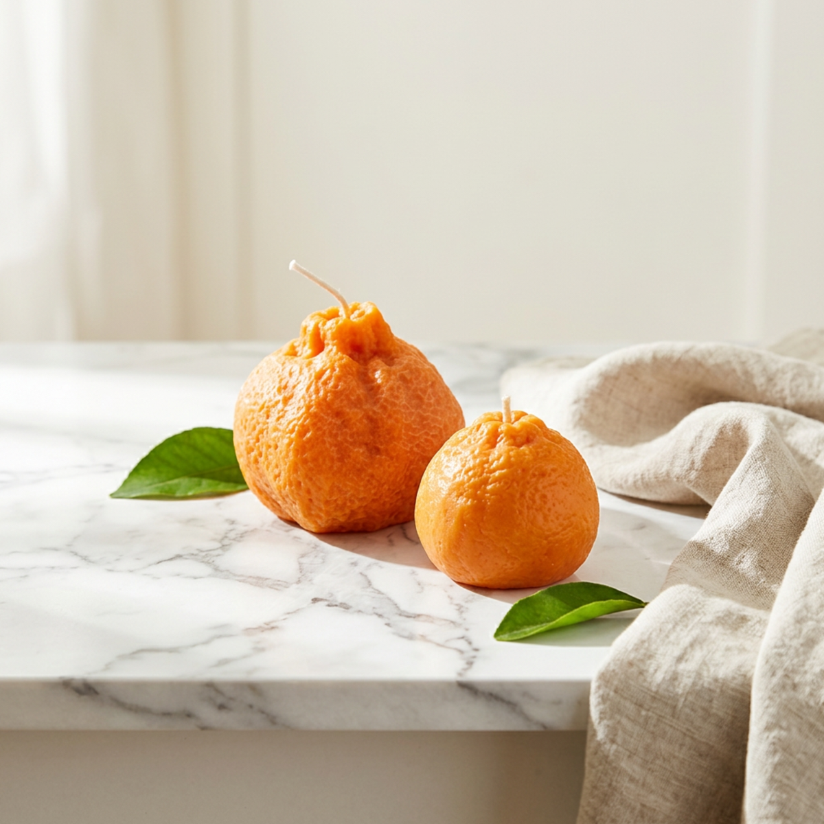 Tangerine Candle | Citrus Fruit Soy Candle