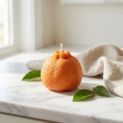 Tangerine Candle | Citrus Fruit Soy Candle