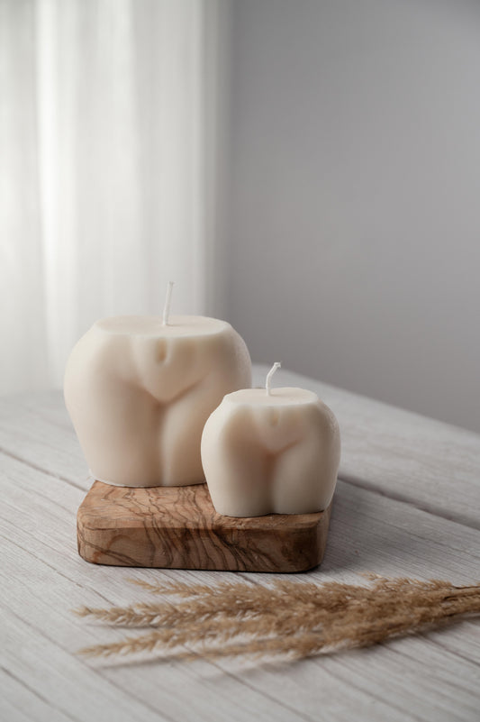 Booty Candle decorative bum candle handcrafted from soy wax