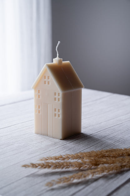 Small & Large House Candle – Handmade Décor
