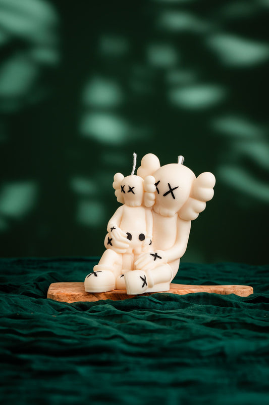 Eco-Friendly KAWS Sculpture Candle – Hand-Poured in Canada