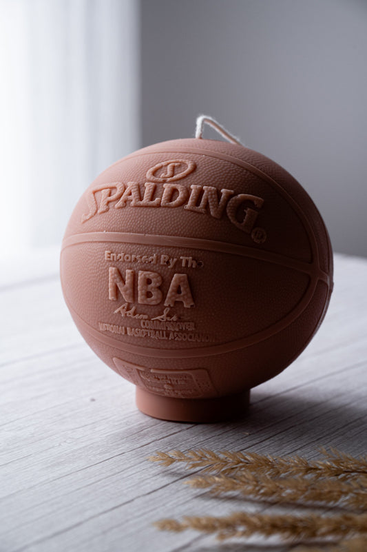 NBA Basketball Candle – handmade soy wax sports collectible décor