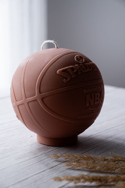 Basketball-inspired candle – eco-friendly soy wax gift for sports fans
