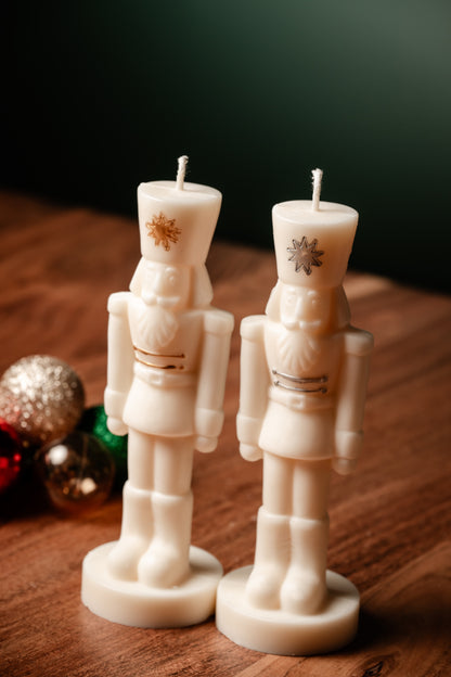 Nutcracker Candle – Handmade Soy Wax Christmas Candle