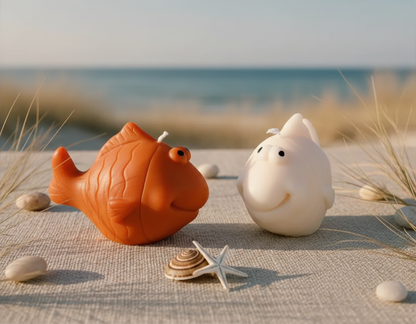 Puffer Fish Sculpted Candle | Ocean Fish Soy Candle - Aqua Élan