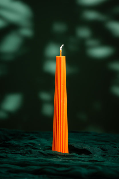 Vegan Non-Toxic Ribbed Cylinder Candle