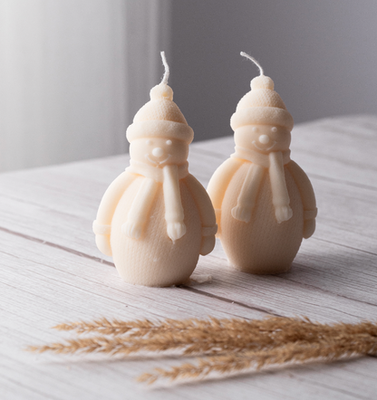 Snowman Candle