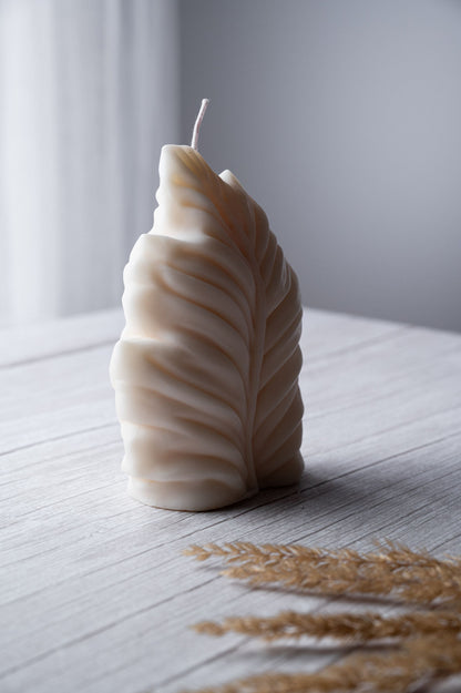 Large Leaf  "Hope" Candle