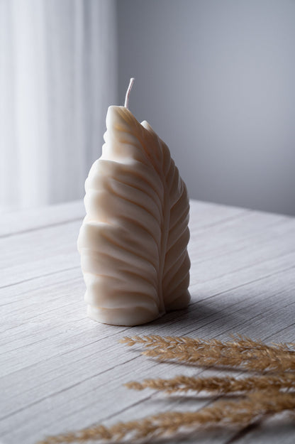 Large Leaf  "Hope" Candle