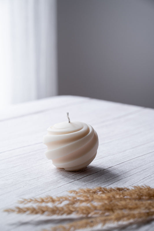Minimalist Aesthetic Ball Candle
