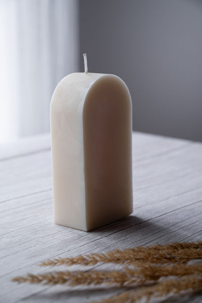 soy wax rainbow arch candle eco-friendly