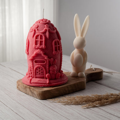 vegan soy wax easter candle eco-friendly

