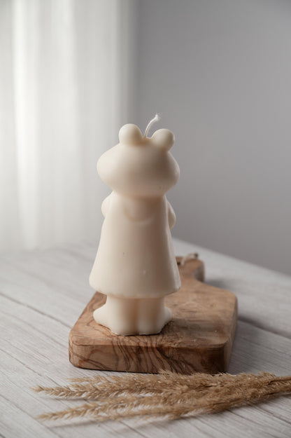 vegan soy wax funny easter candle

