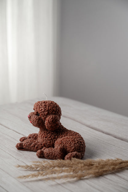 Allure Canada Brown Puppy Dog Candle – Handmade Soy Wax
