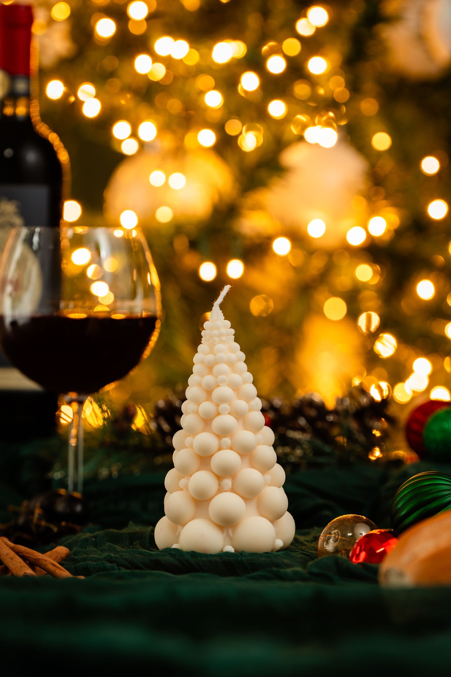 Large Bubble Christmas Tree Candle