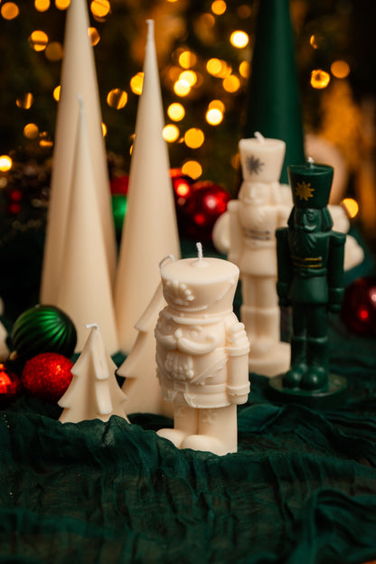 Cute Nutcracker Soy Candle – Holiday Decor | Hand-Poured
