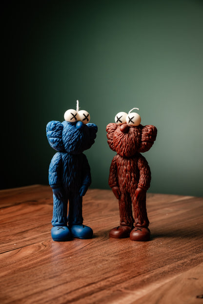 Kaws X Sesame Street decorative candle – handmade eco-friendly soy wa