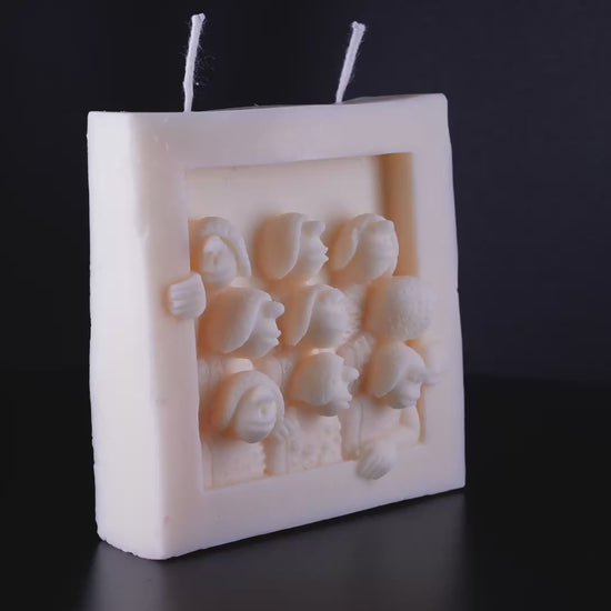 Creative Square Photo Frame Candle Handmade Soy Wax
