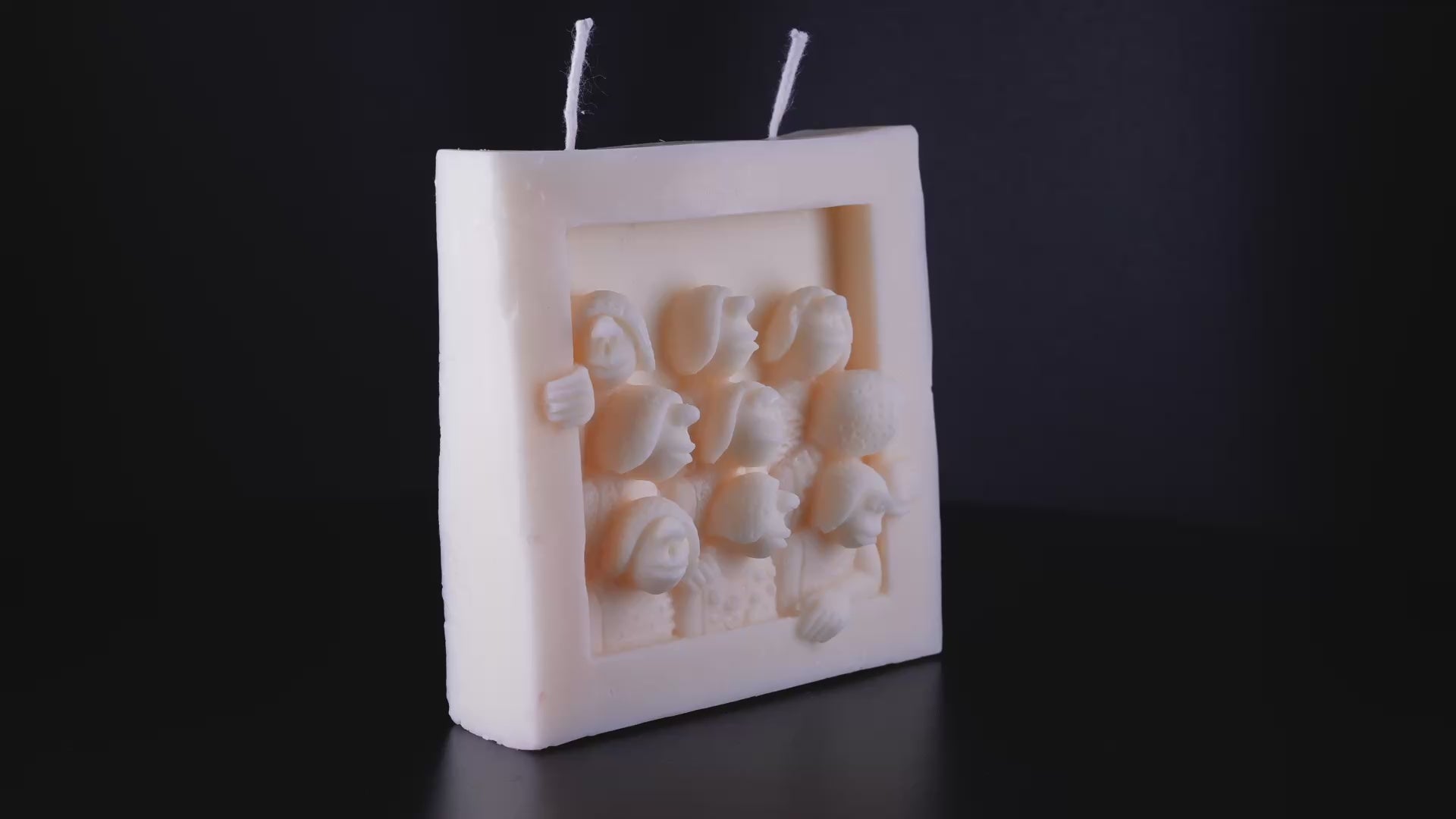 Creative Square Photo Frame Candle Handmade Soy Wax
