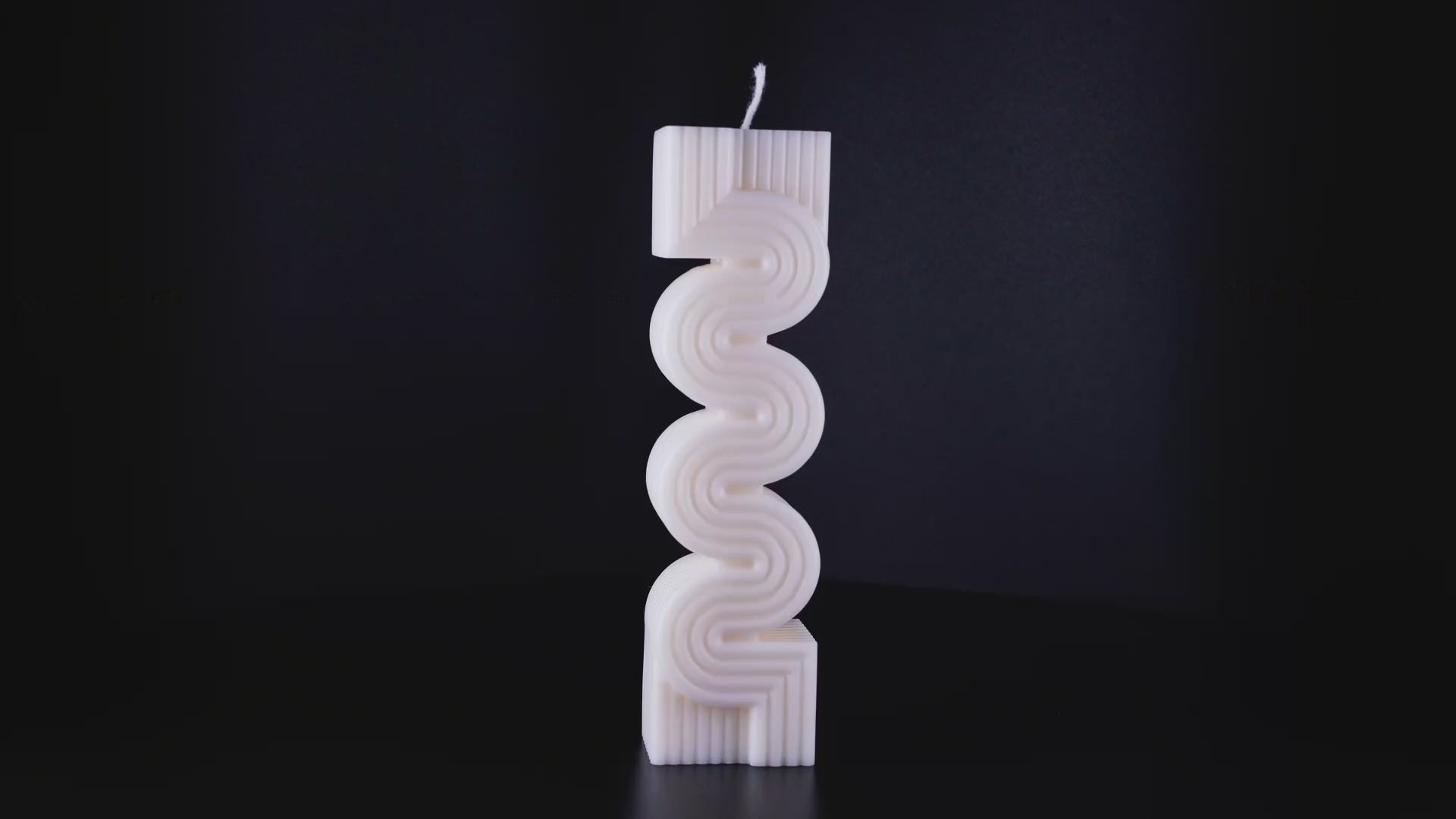 Geometric Zig Zag Decorative Candle
