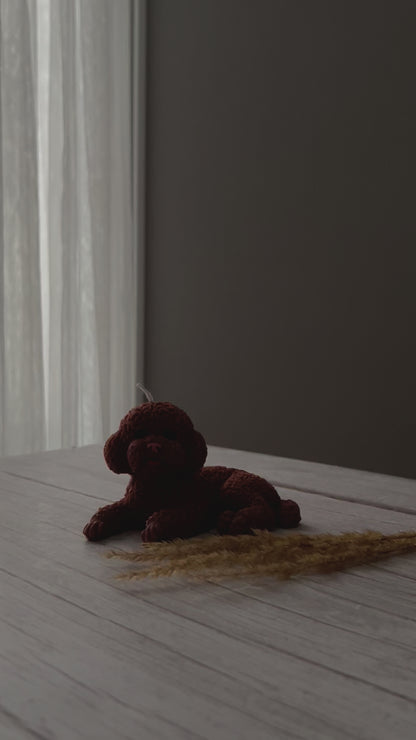 Brown Puppy Dog Candle - Limited Edition 🐶 I Dog Candle