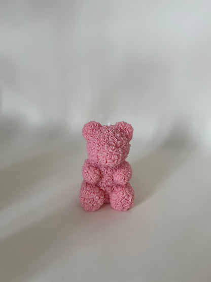 Rose Teddy Bear Candles